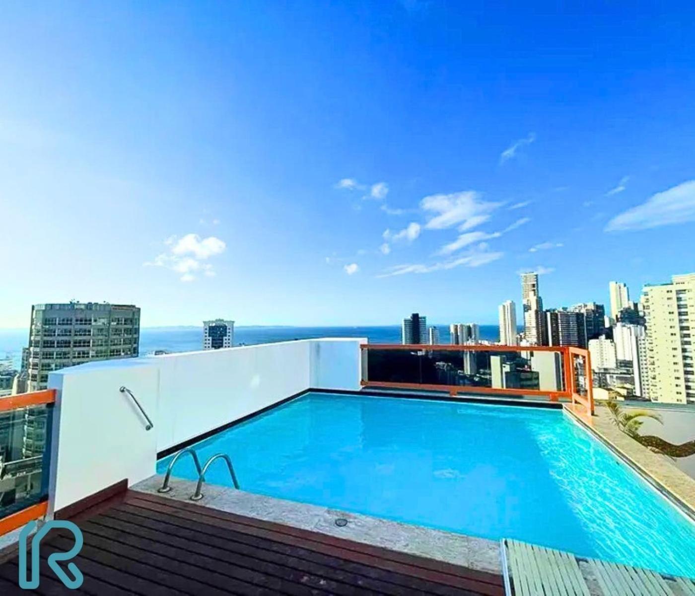 Lindo Studio Vista Mar Na Barra Com Piscina No Rooftop Do Edf, Proximo Ao Porto Da Barra ซัลวาดอร์ ภายนอก รูปภาพ